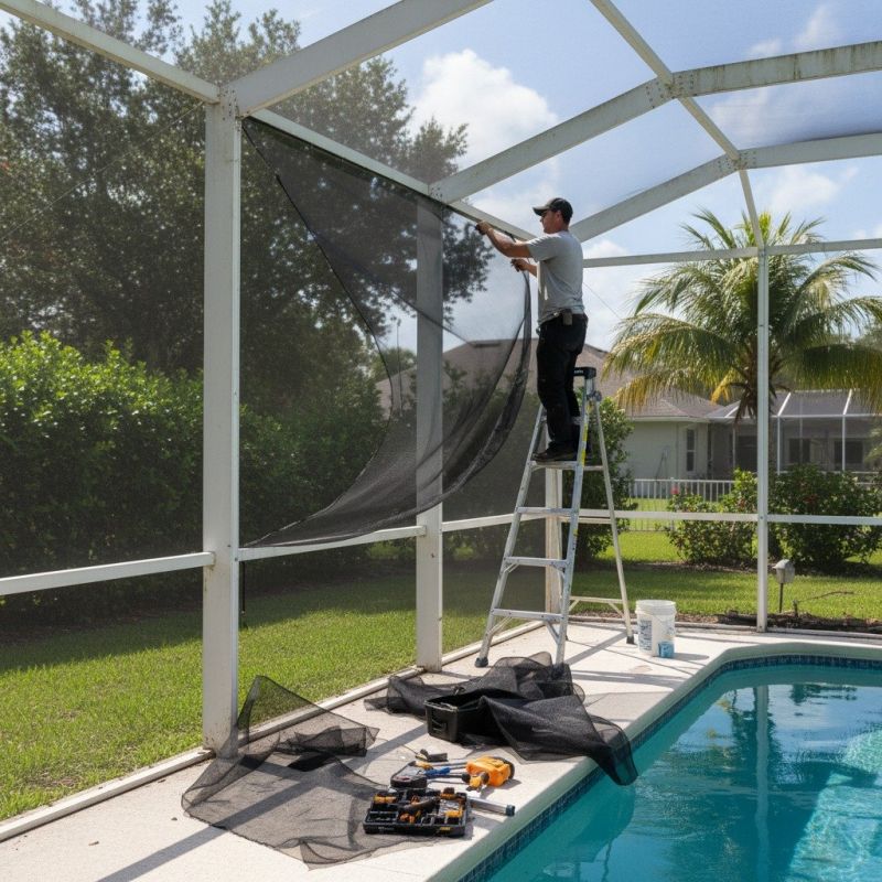 Pool Cage Screen Repair